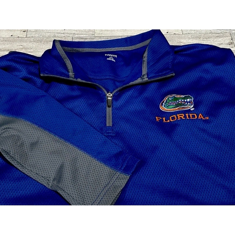 Florida Gators NCAA KA‎ Knights Apparel 1/4 Zip Long Sleeve Pullover LARGE 42/44